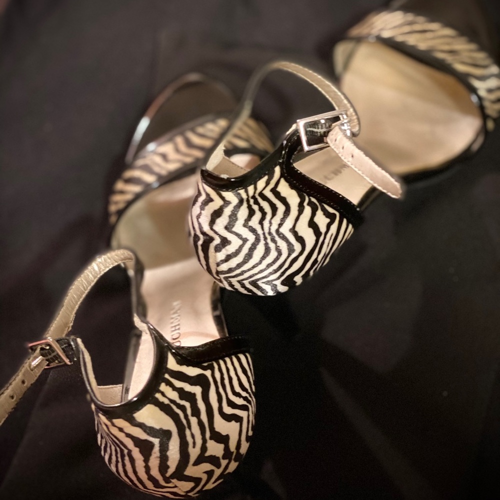 Dana Buchman Animal Print Heals w/Ankle Srtap